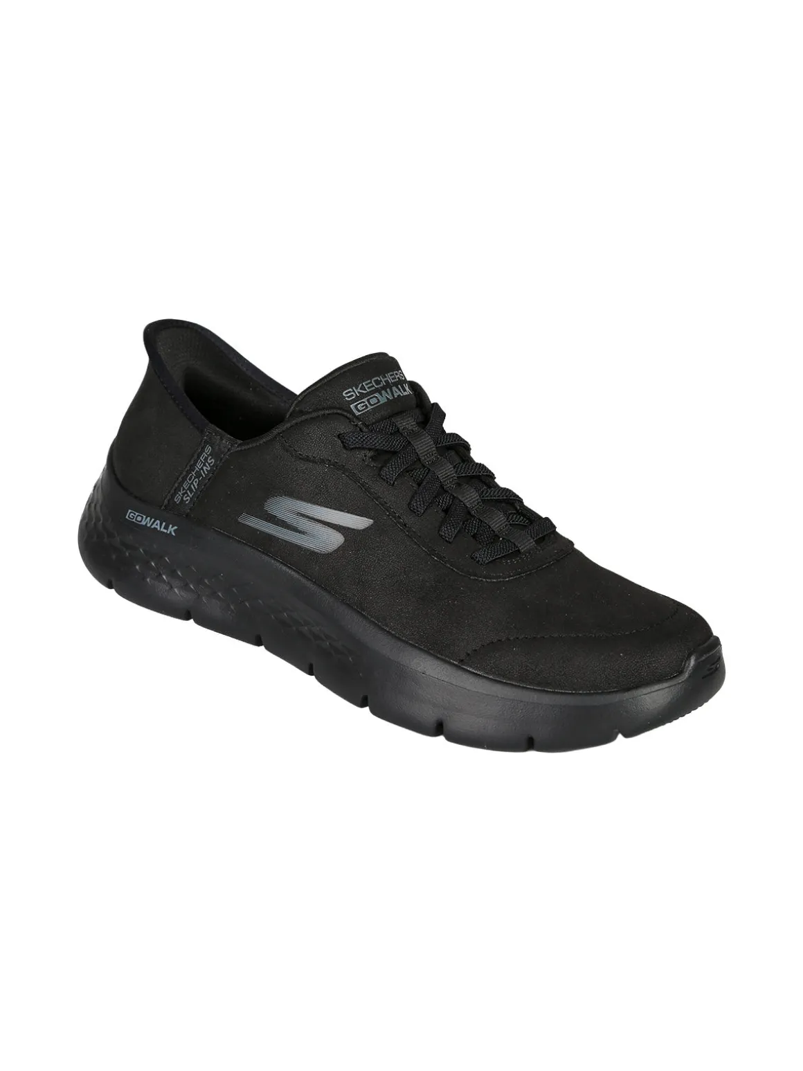 Skechers GO WALK FLEX Sneakers donna in pelle scamosciata - nero