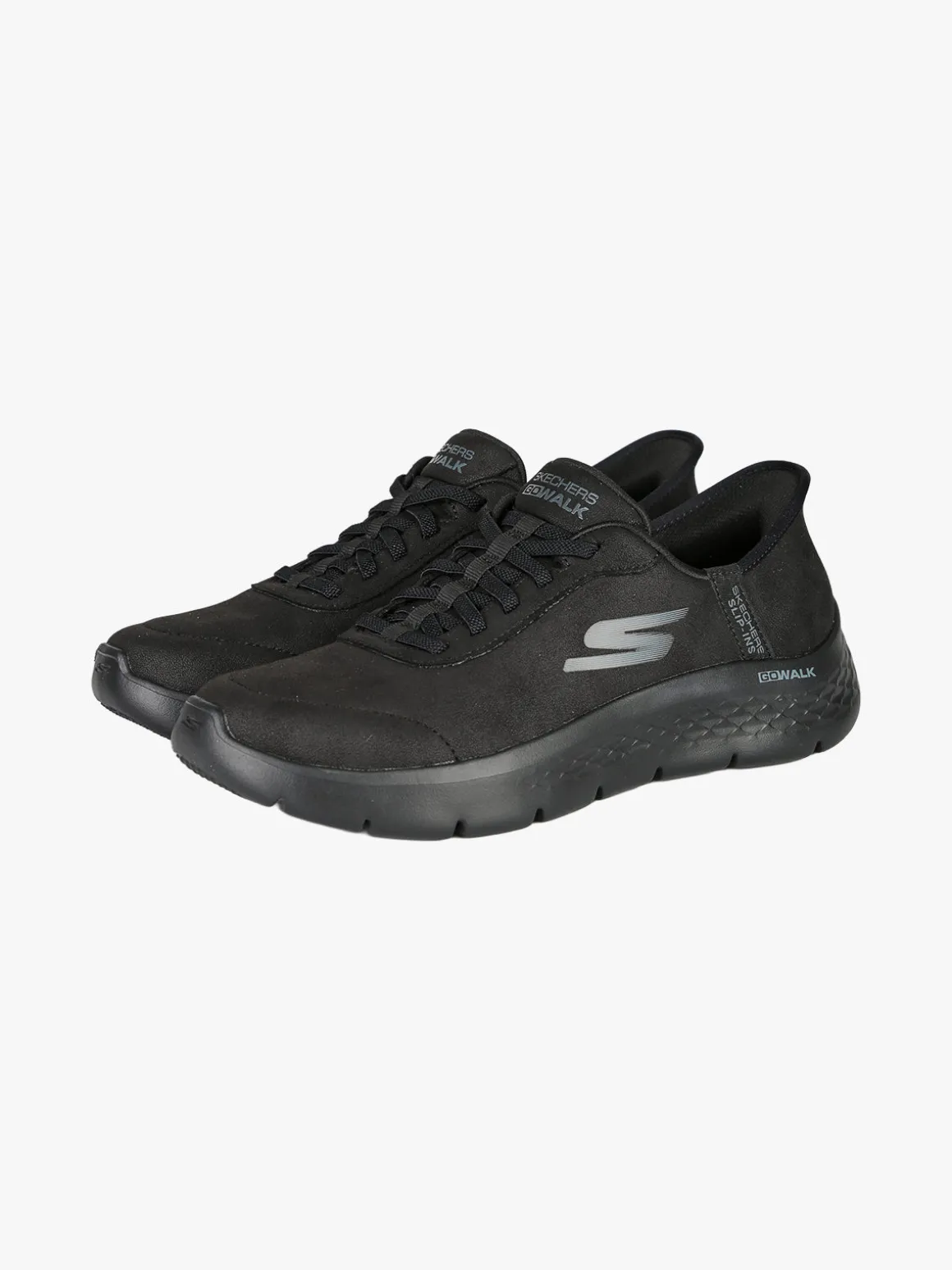 Skechers GO WALK FLEX Sneakers donna in pelle scamosciata - nero