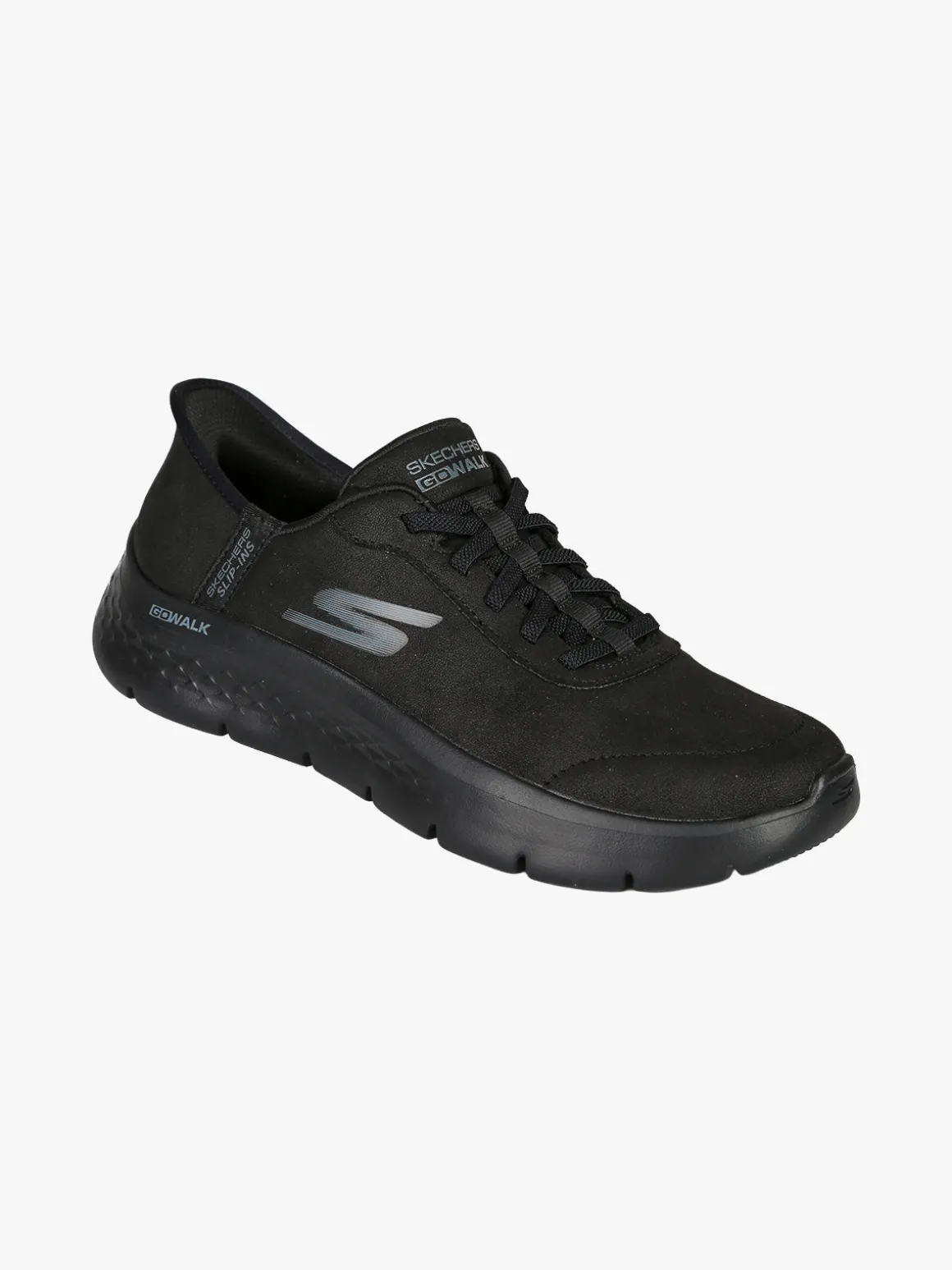 Skechers GO WALK FLEX Sneakers donna in pelle scamosciata - nero