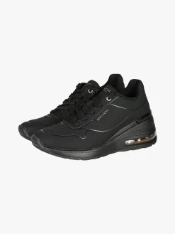 Skechers MILIONAIR ELEVA TED AIR Sneakers sportive donn con zeppa e air - nero