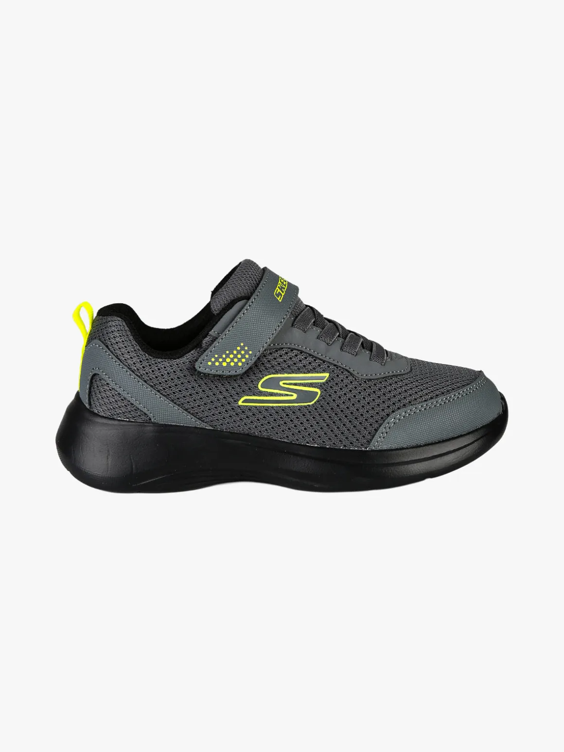 Skechers SELECTORS RESET ACHIEVED Sneakers bambino con strappo - grigio scuro