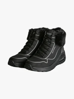 Skechers UNO RUGGED FALL SHIMMER Sneakers alte da donna con ecopelo - nero