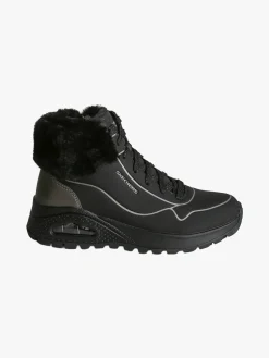 Skechers UNO RUGGED FALL SHIMMER Sneakers alte da donna con ecopelo - nero