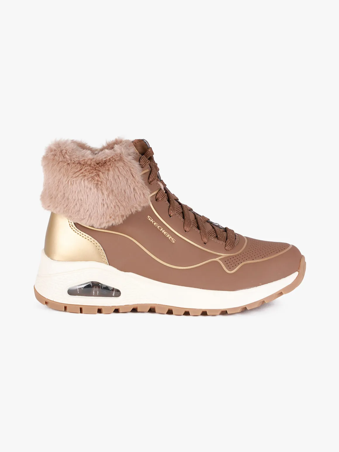 Skechers UNO RUGGED FALL SHIMMER Sneakers alte da donna con ecopelo