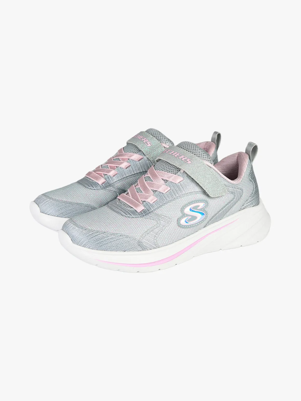 Skechers WAVE 92 Sneakers sportive da ragazza con strappo - grigio chiaro