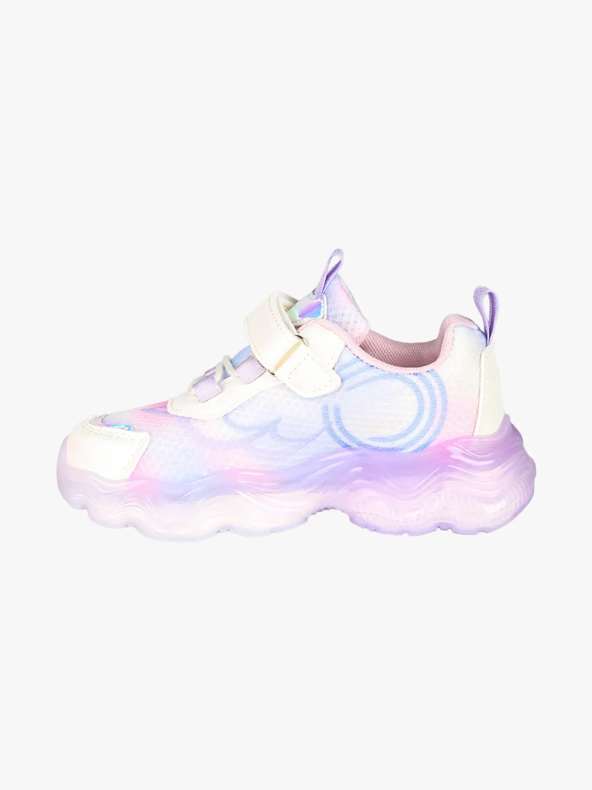 Skifidol Italian Brainrot Sneakers da bambina con luci e cinturino a strappo - lilla