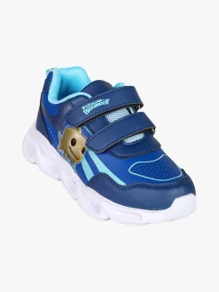 Skifidol Italian Brainrot Sneakers da ragazzo con luci e cinturini a strappo - blu scuro