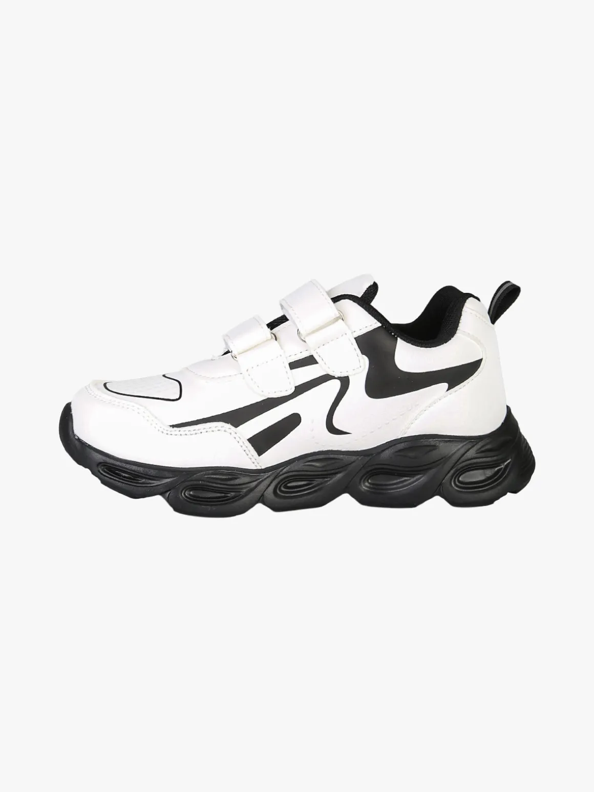 Skifidol Italian Brainrot Sneakers da ragazzo con luci e cinturini a strappo - bianco