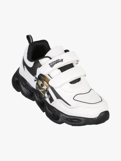 Skifidol Italian Brainrot Sneakers da ragazzo con luci e cinturini a strappo - bianco