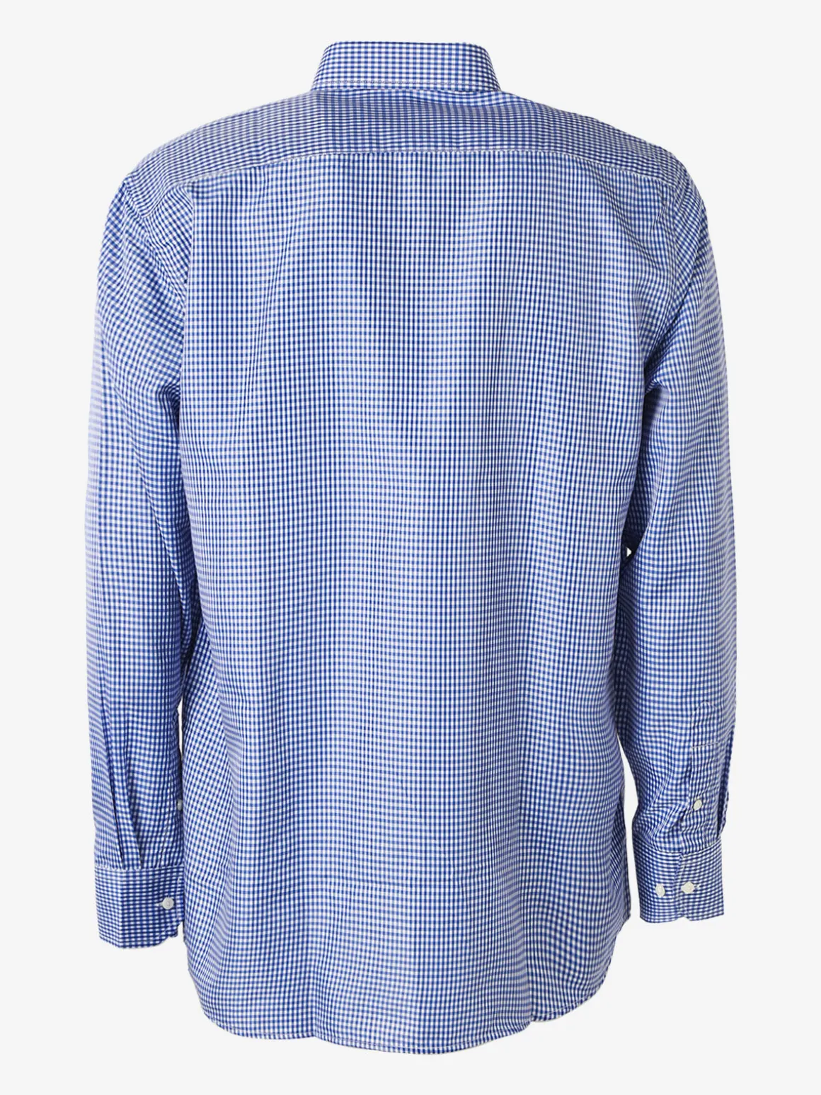 Sky Camicia da uomo a quadretti con maniche lunghe - blu
