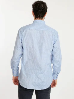 Sky Camicia da uomo regular fit a quadretti