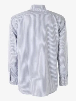 Sky Camicia rigata da uomo a maniche lunghe - blu scuro