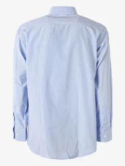 Sky Camicia rigata da uomo a maniche lunghe - azzurro