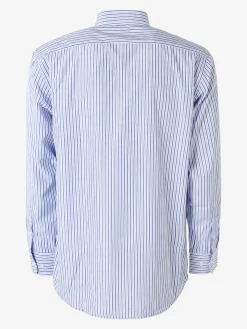 Sky Camicia rigata da uomo a maniche lunghe - cielo
