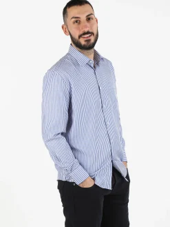 Sky Camicia uomo a righe regular fit