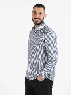 Sky Camicia uomo a righe regular fit