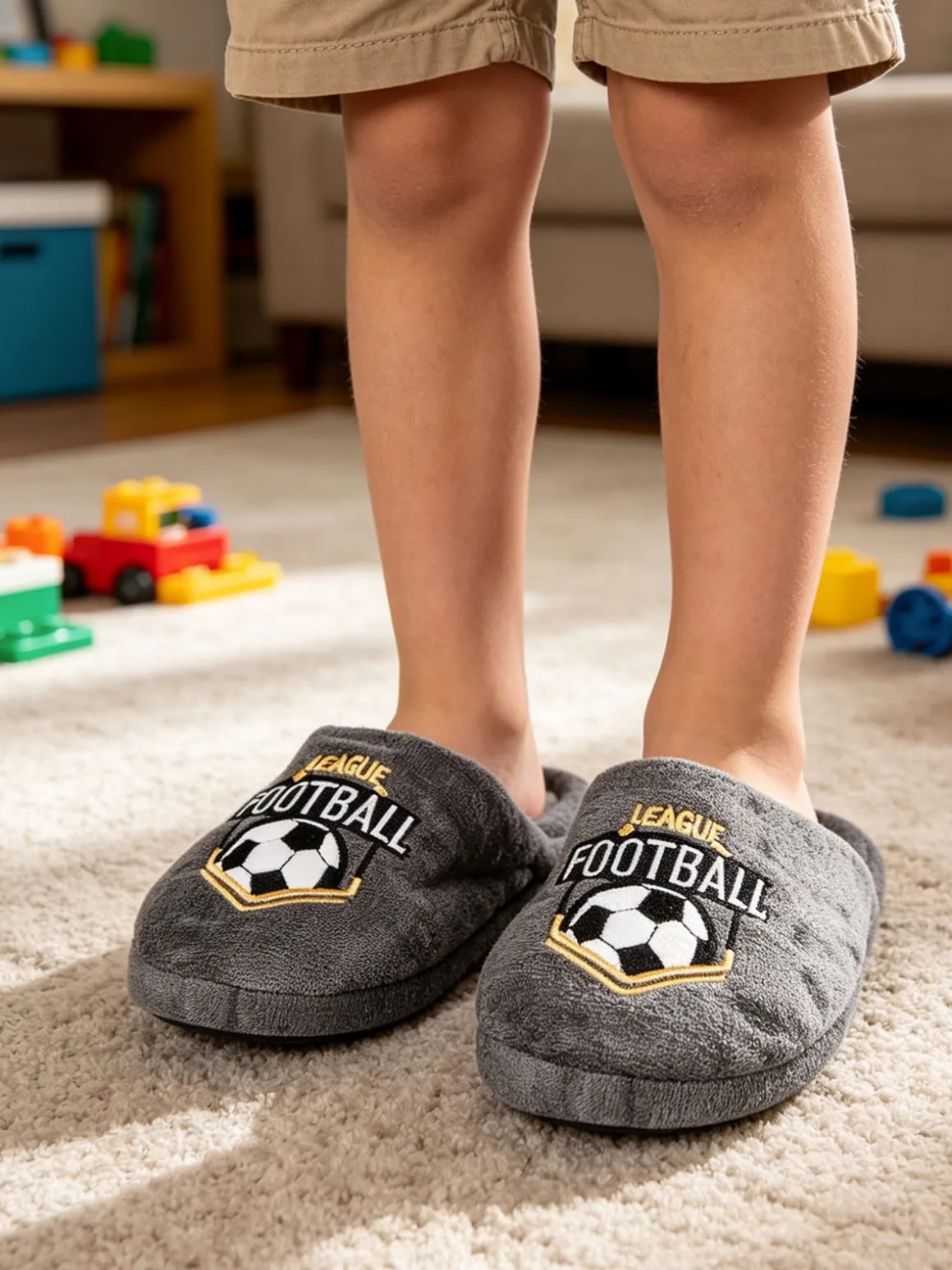 Slippers Pantofole football da bambino