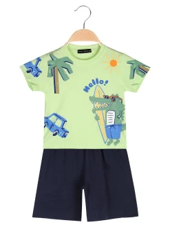 Small Gang Completo corto da neonato con t-shirt e bermuda