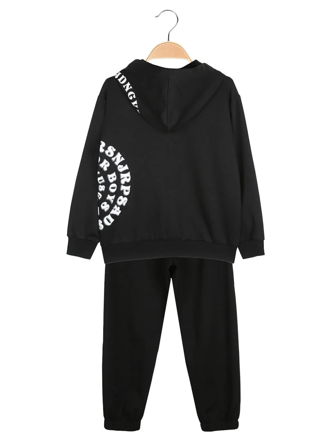 Small Gang Completo tuta da bambino 3 pezzi con cappuccio e zip - nero