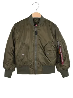 Small Gang Giubbotto bomber da ragazzo con zip - militare
