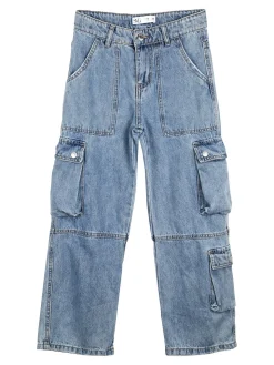 Small Gang Jeans cargo da ragazzo a gamba dritta - jeans