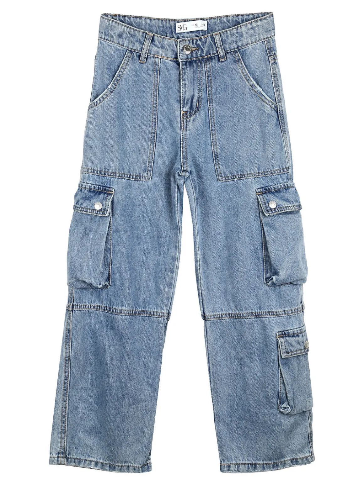 Small Gang Jeans cargo da ragazzo a gamba dritta - jeans