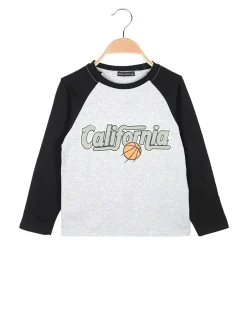 Small Gang T-shirt da bambino a maniche lunghe con stampa