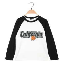 Small Gang T-shirt da bambino a maniche lunghe con stampa