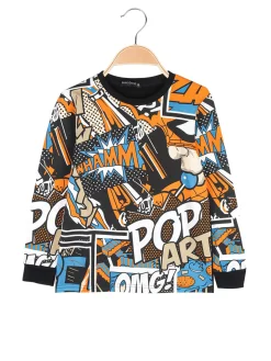 Small Gang T-shirt da ragazzo a maniche lunghe con stampe