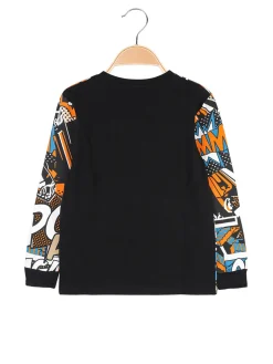 Small Gang T-shirt da ragazzo a maniche lunghe con stampe