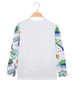 Small Gang T-shirt manica lunga da bambino con stampe