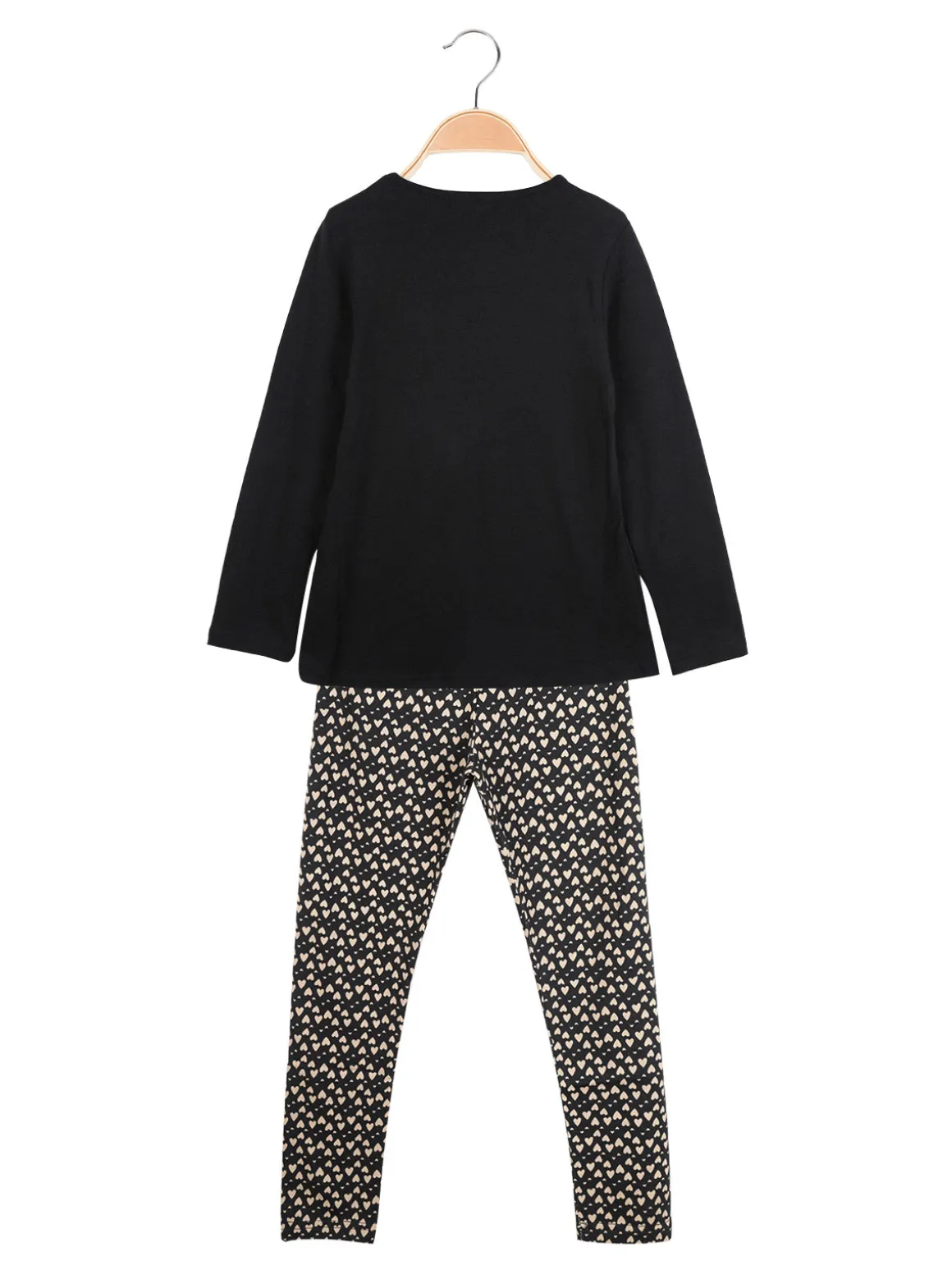 Smile Yes Completo 2 pezzi da bambina con leggings a cuori