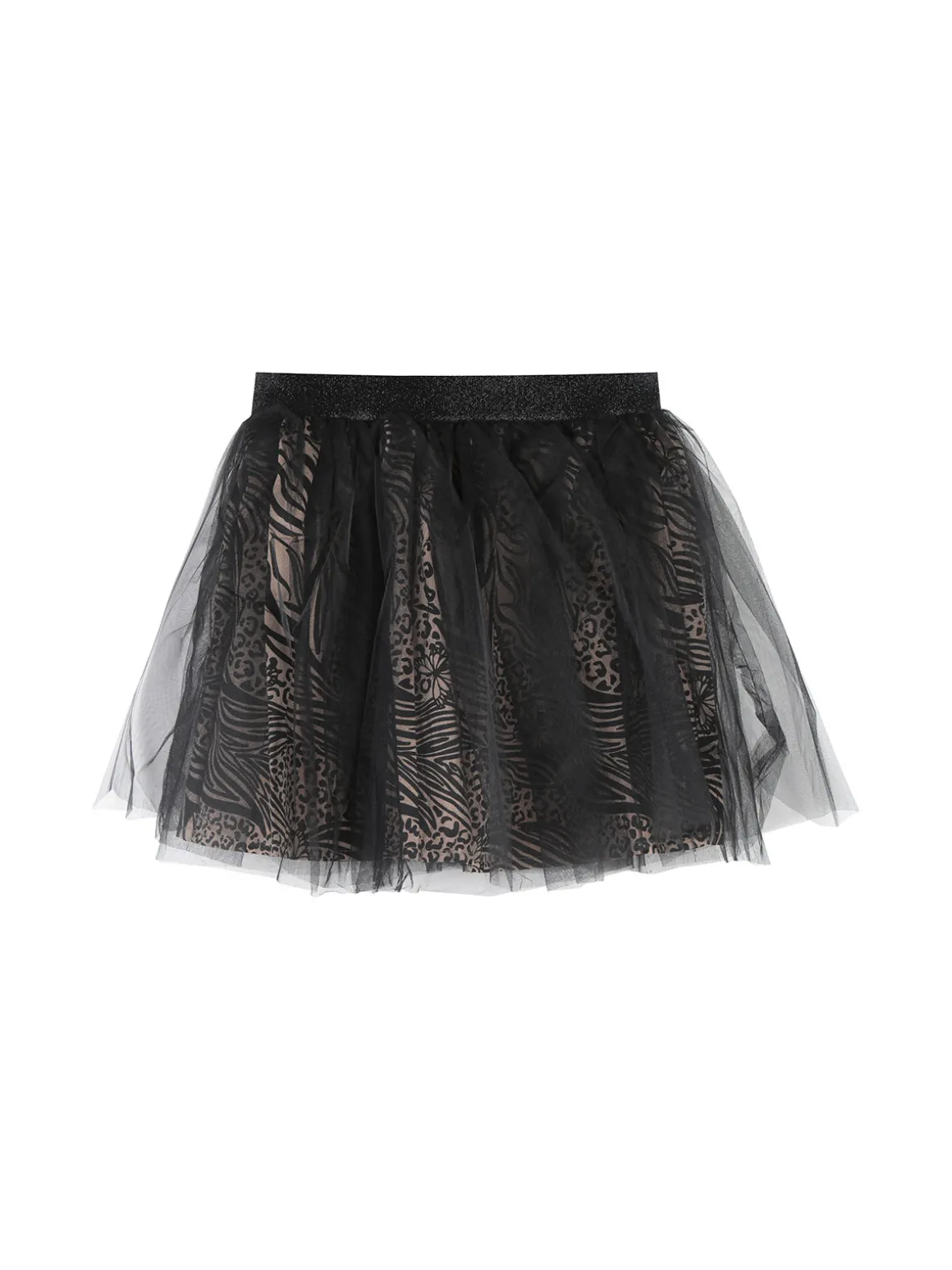 Smile Yes Completo 3 pezzi da bambina con giacca in ecopelle e gonna in tulle