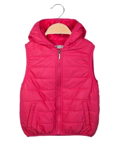 Smile Yes Gilet imbottito da bambina con cappuccio