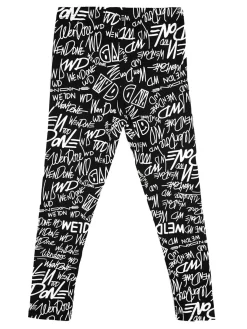 Smile Yes Leggings da bambina con stampa scritte