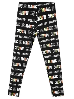 Smile Yes Leggings da bambina con stampa scritte