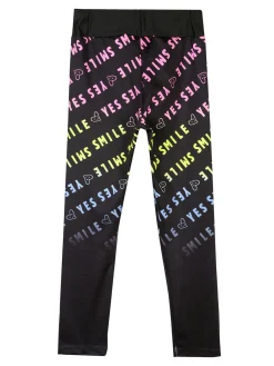 Smile Yes Leggings da bambina elasticizzati