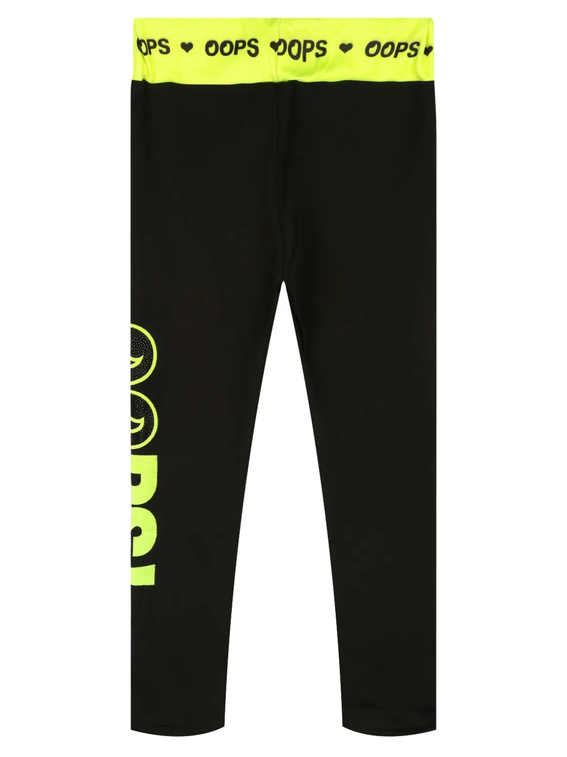 Smile Yes Leggings sportivi da bambina con interno in pile
