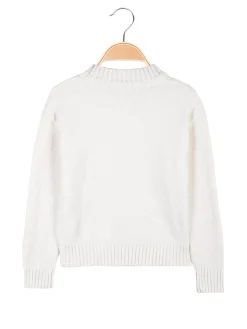 Smile Yes Maglione girocollo da bambina in ciniglia