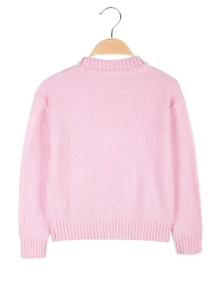 Smile Yes Maglione girocollo da bambina in ciniglia