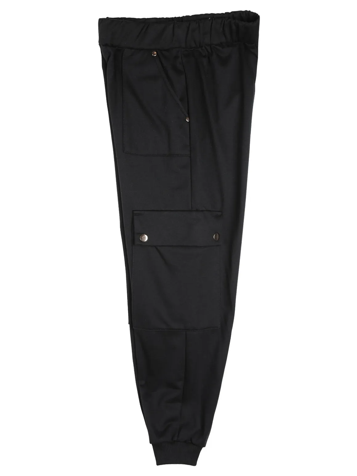 Smile Yes Pantaloni cargo da bambina in felpa con polsini