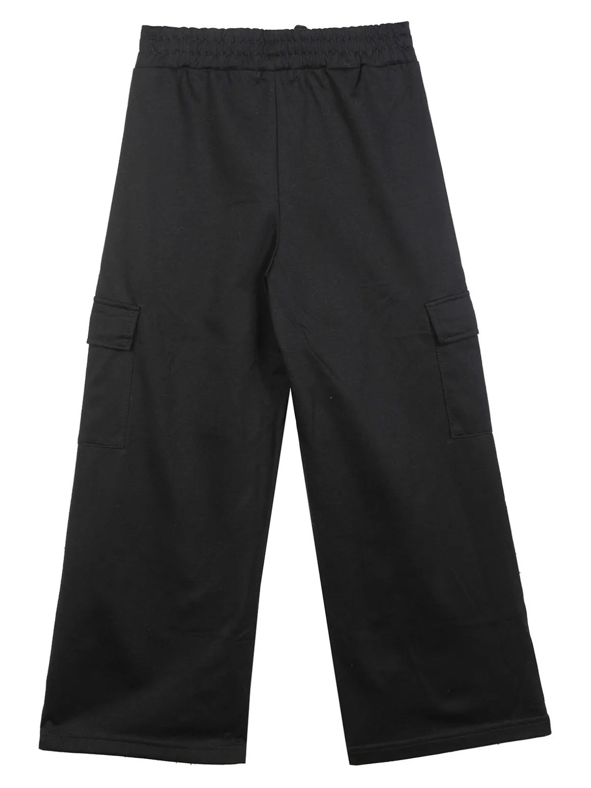 Smile Yes Pantaloni da bambina a gamba larga con tasconi