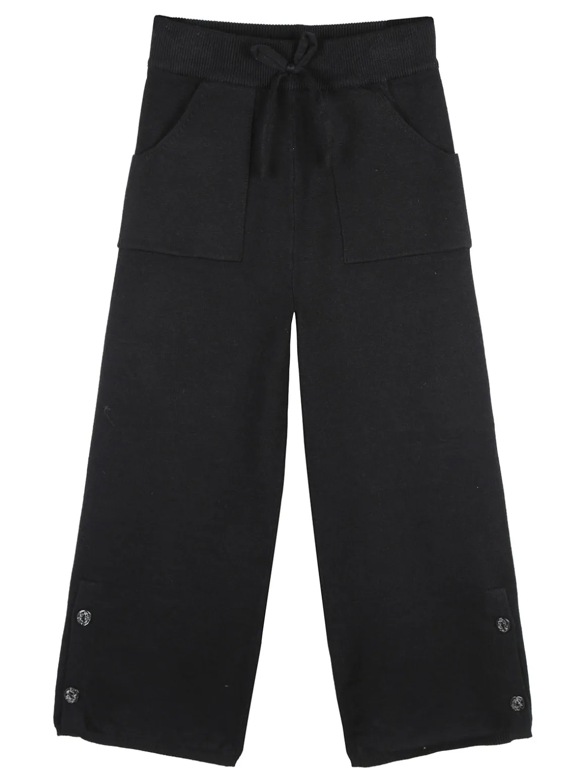 Smile Yes Pantaloni da bambina in maglia a gamba larga