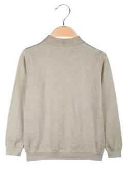 Smile Yes Pullover accollato da bambina in lurex