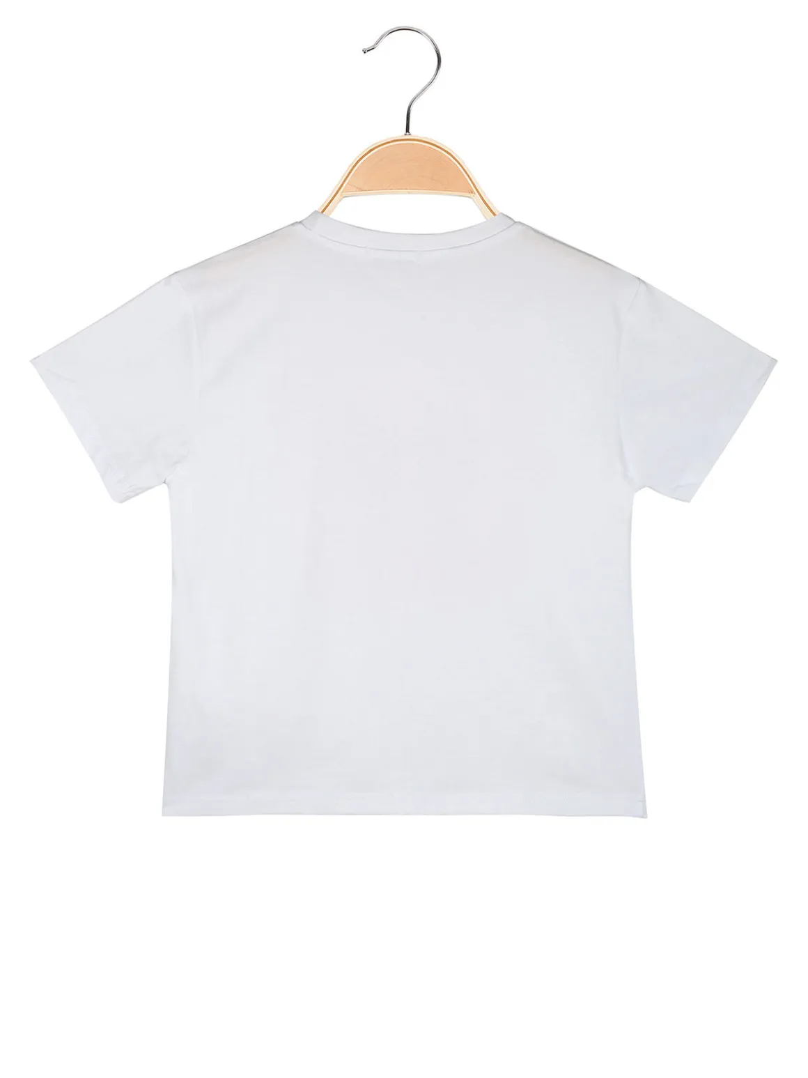 Smile Yes T-shirt da bambina con stampa fiocco e strass