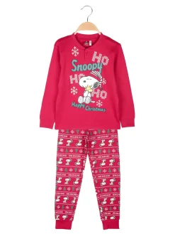 Snoopy Pigiama natalizio da bambino in cotone interlock