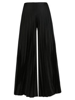 Sofy'S Chic Pantaloni donna plissettati a gamba larga
