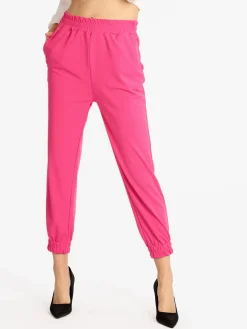Sofy'S Chic Pantaloni morbidi donna con polsino