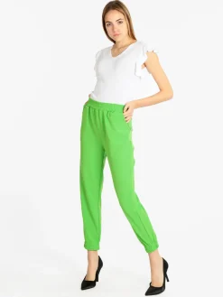 Sofy'S Chic Pantaloni morbidi donna con polsino