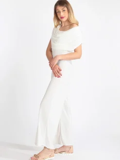 Sofy'S Chic Tuta jumpsuite a maniche corte